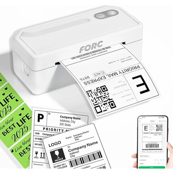 Forc 4x6 Thermal Shipping Label Printer for Business