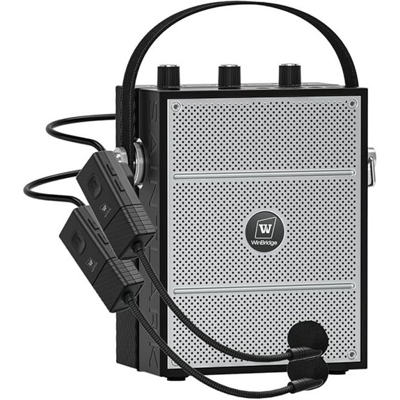 50W Voice Amplifier with Microphones and Bluetooth
