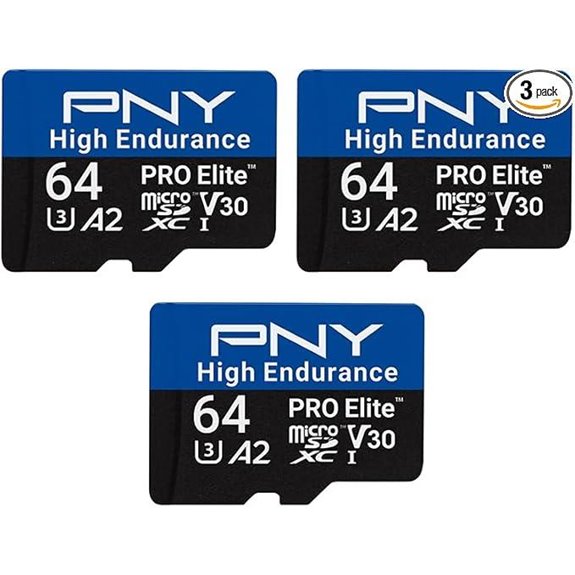 PNY 64GB PRO Elite™ High Endurance microSDXC (3-Pack)