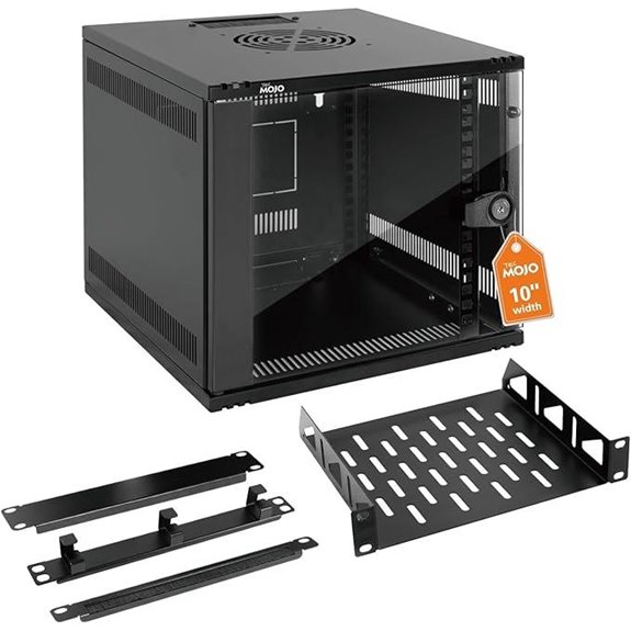 Tecmojo 6U 10-inch Wall Mount Network Rack Set