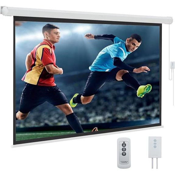 YODOLLA 84-inch Motorized Projection Screen with Remote
