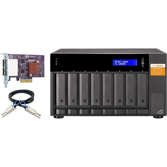 QNAP TL-D800S 8-Bay SATA JBOD Enclosure with Card