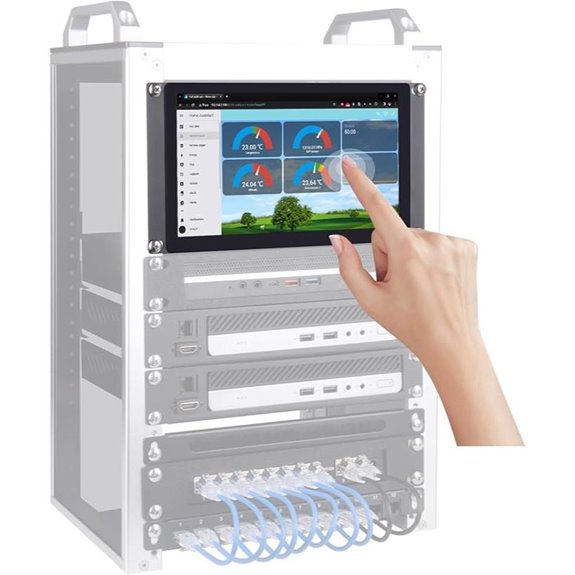 GeeekPi 9-Inch LCD Touch Screen Rack Monitor