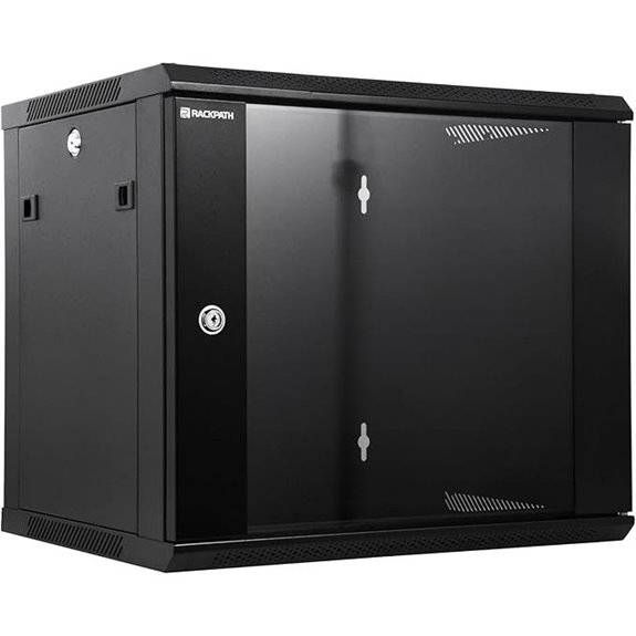RackPath 9U Wall Mount Network Rack Cabinet