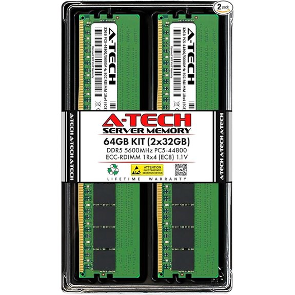 A-Tech 64GB DDR5 ECC Registered Server RAM Modules