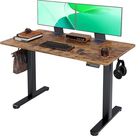 Claiks Electric Adjustable Standing Desk (24x48 Inches)