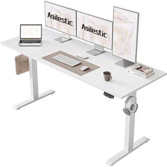 Agilestic Electric Standing Desk 60x24 Height Adjustable