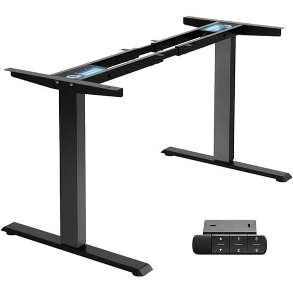 TOPSKY Adjustable Electric Standing Desk (Black Frame)