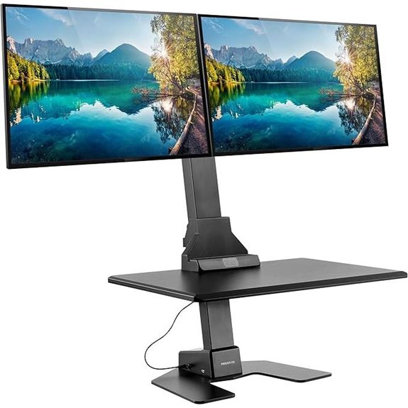 Mount-It! Double Monitor Sit-Stand Desk Converter