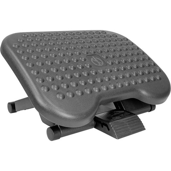 Mount-It! Adjustable Under Desk Footrest with Massage Surface