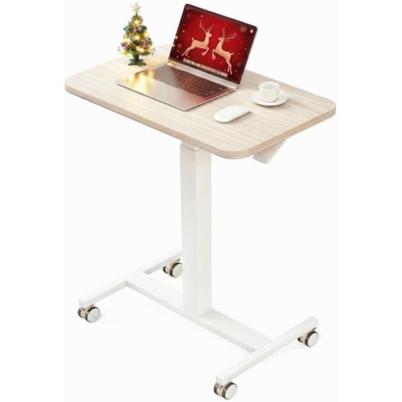 ErGear Adjustable Mobile Standing Desk with Lockable Wheels