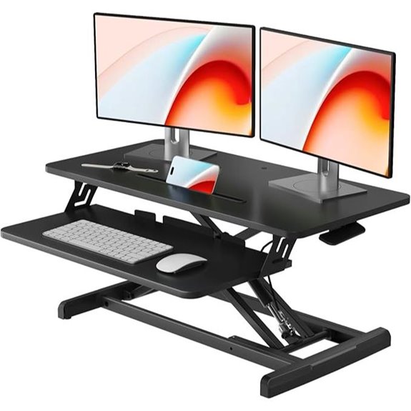 JOY Worker Height Adjustable Standing Desk Converter