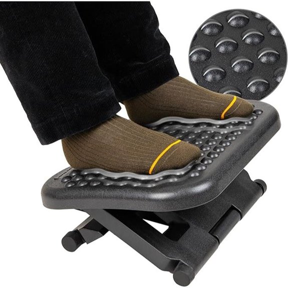 Mind Reader Adjustable Under Desk Foot Rest