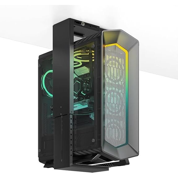 Under-Desk PC Mount - Adjustable CPU Tower Holder