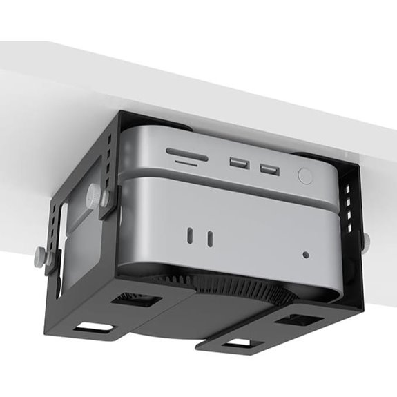 Under Desk Mini PC Mount Bracket (Height Adjustable)