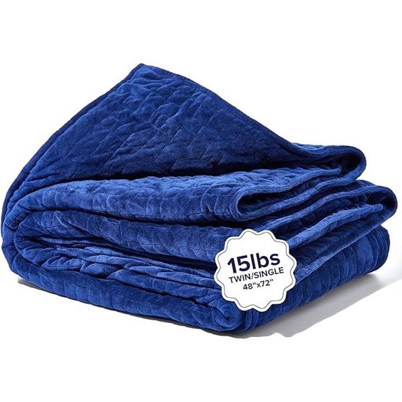 Gravity Weighted Blanket for Adults 15lbs Navy