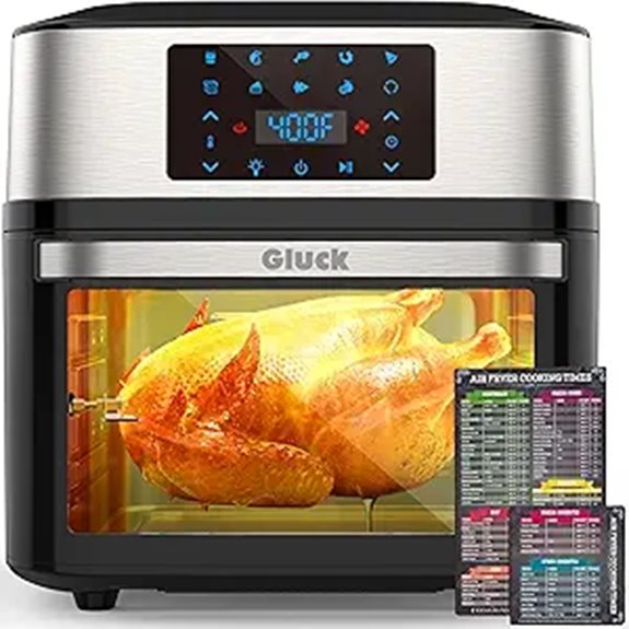 20 QT Air Fryer Oven with Rotisserie and Dehydration