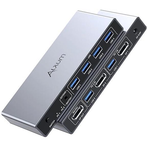 Alxum 1.4 KVM Switch with 2 Computers and USB