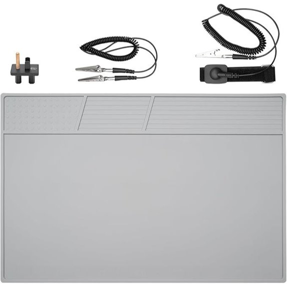 ESD Anti-Static Soldering Mat with Wrist and Ground
