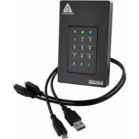 Apricorn 5TB FIPS 3 Hardware Encrypted Portable Drive