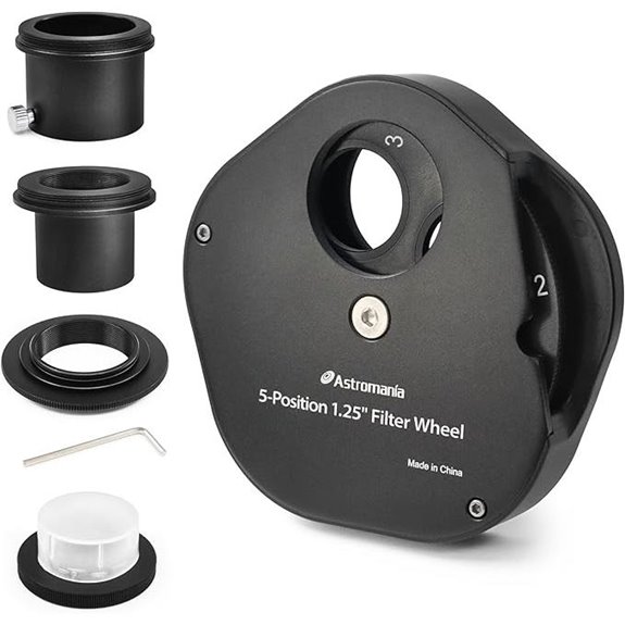 Astromania 1.25 Multiple 5-Position Filter Wheel for Telescope