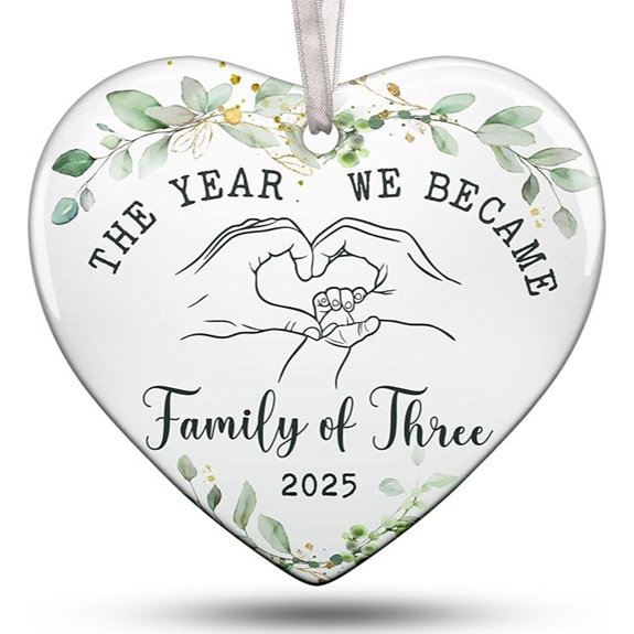 Baby First Christmas 2025 Ornament for New Parents