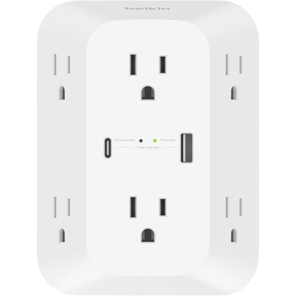 Belkin 6-Outlet Surge Protector Power Strip with USB