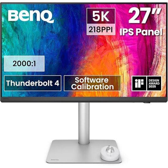 BenQ 27 5K Monitor with Thunderbolt KVM Adjustable