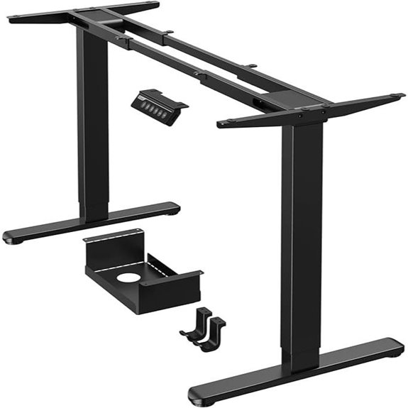 ErGear Dual Motor Standing Desk Frame (Black)