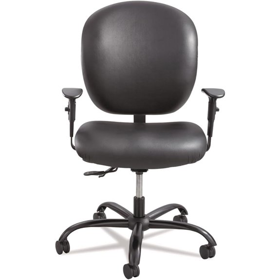 Safco Alday Ergonomic Rolling Task Chair Black
