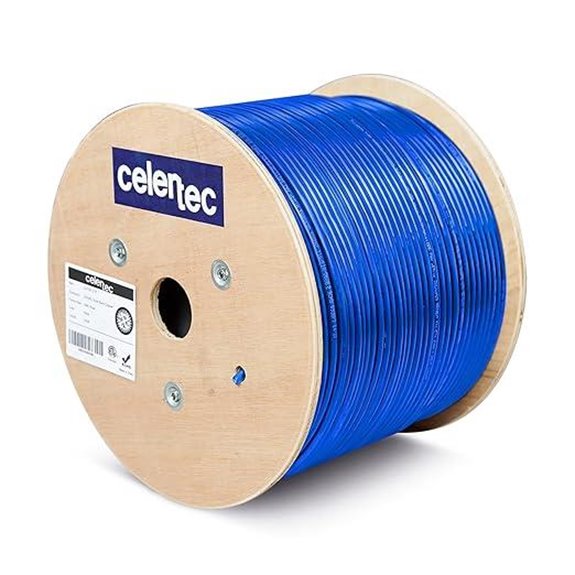 Celertec 1000ft CAT6A Ethernet Cable Blue
