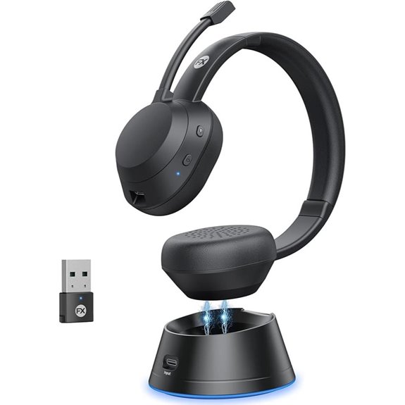 Wireless Bluetooth Headset with Mic and 65H Battery