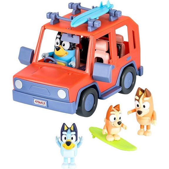 Bluey 4WD Family Toy Car with Figures & Accessories