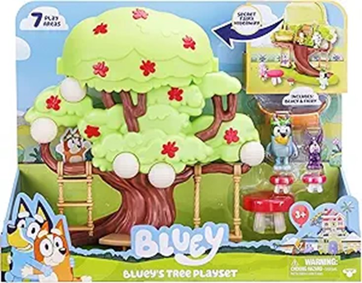 Bluey Treehouse Playset with Accessories and Figures