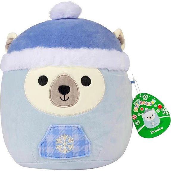 Squishmallows Brooke 10-Inch Christmas Polar Bear Plush