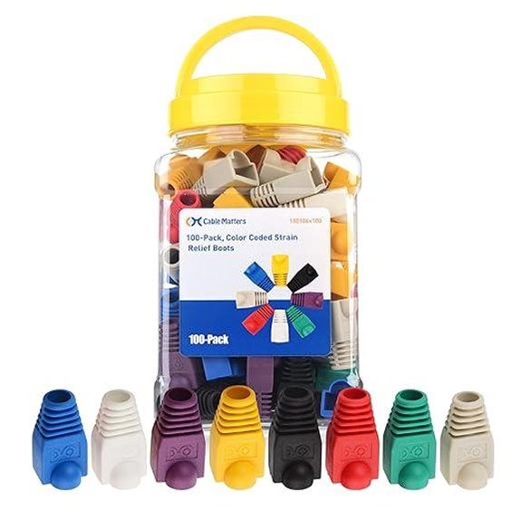 Cable Matters 100-Pack Cat6/Cat5e RJ45 Strain Relief Boots