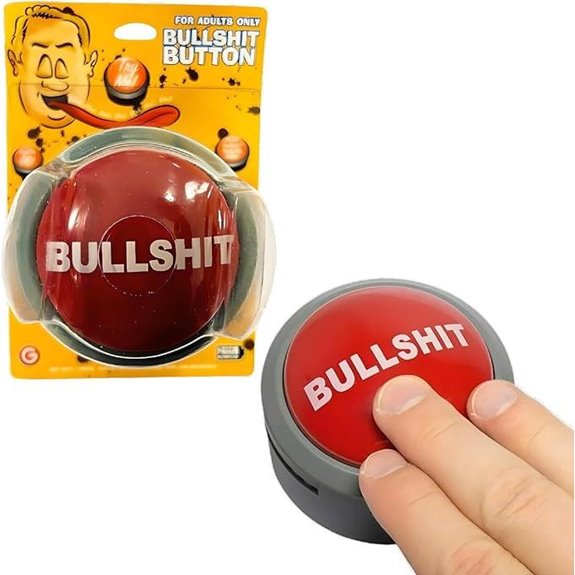 Bullshit Button with Sound Effects and Flashing Light