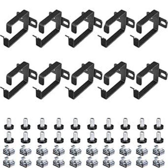 kwmobile Cable Management D-Ring Hook Set (10 Pack)