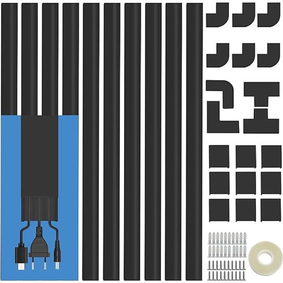 Cord Cover Raceway Kit for Cable Management