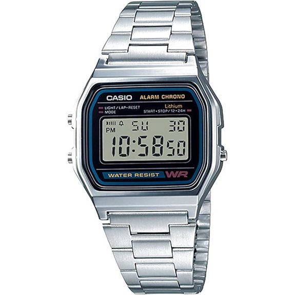 Casio A158WA Unisex Digital Watch with Alarm
