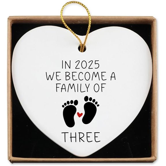 New Mom Dad Gift Ceramic Heart Keepsake Sign