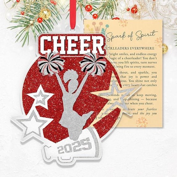 Cheerleader Ornaments 2025 for Christmas Tree