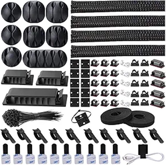 NOROCME 192 PCS Cable Management Kit