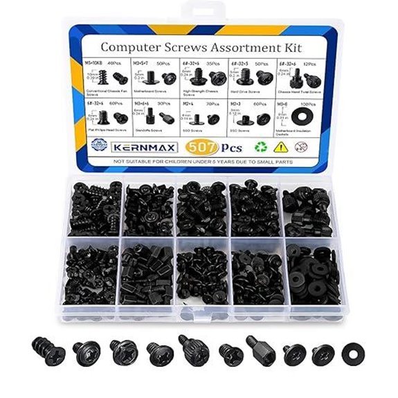 507Pcs Computer Screws Assortment Kit for DIY
