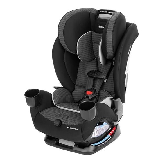 Evenflo All4Stages Slim 4-in-1 Convertible Car Seat (Tybee Black)