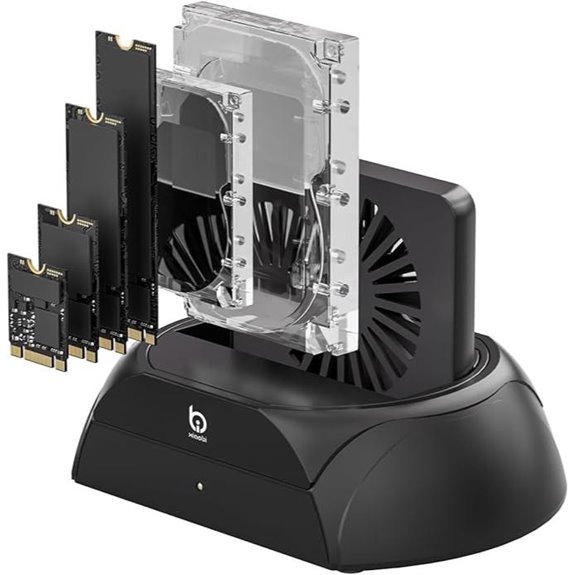 Hard Drive Docking Station with Cooling Fan