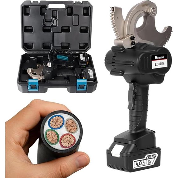 Exqutoo Cord Cutting Tool Kit with Batteries