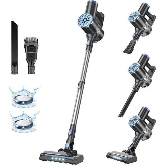 Cordless 6-in-1 Vacuum Cleaner with LED Screen