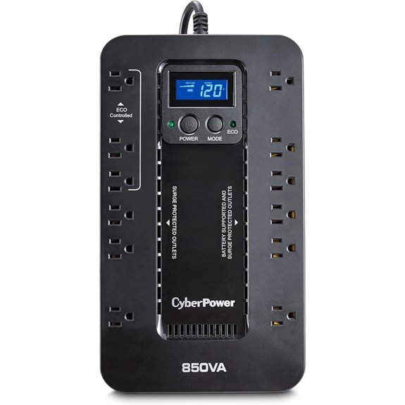CyberPower EC850LCD UPS Battery Backup and Surge Protector