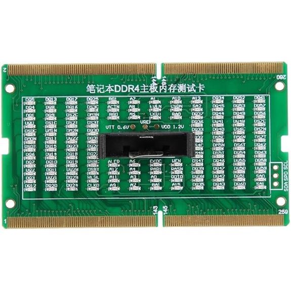 Dual-Purpose Notebook Memory Test Card for DDR4